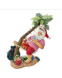 KSA227 10" BEACH SANTA on HAMMOCK (*SHIPPING & HANDLING INCLUDED*)
