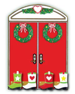WA405 + WA210 (4): Christmas Double Doors + (4) Cowboy Boots