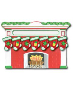 WA406+WA301(7): Fireplace + (7) Stockings