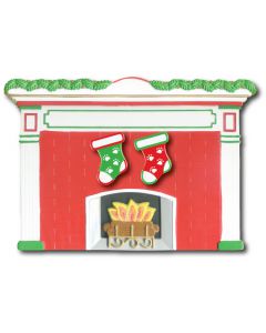 WA406 + WA301P (2): Fireplace + (2) Pet Stockings
