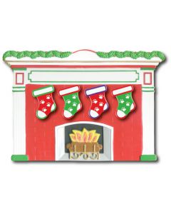 WA406 + WA301P (4): Fireplace + (4) Pet Stockings