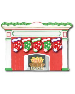 WA406 + WA301P (5): Fireplace + (5) Pet Stockings