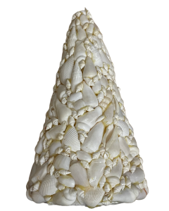 WS201 8.5" WHT SHELL TREE ORN